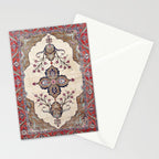 Khoy  Antique Azerbaijan Persian Rug Print Stationery Card Gallery Image 2