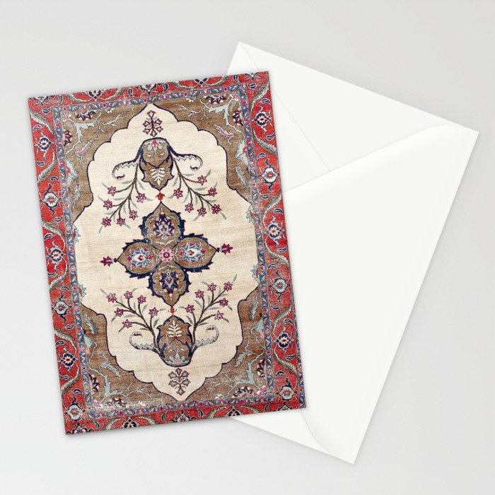 Khoy  Antique Azerbaijan Persian Rug Print Stationery Card Gallery Image 2