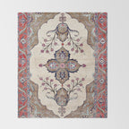Khoy  Antique Azerbaijan Persian Rug Print Throw Blanket Gallery Image 2