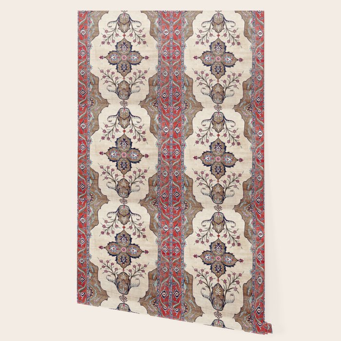 Khoy  Antique Azerbaijan Persian Rug Print Wallpaper Gallery Image 2