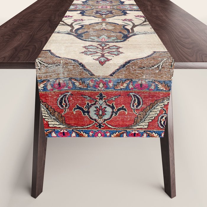 Khoy  Antique Azerbaijan Persian Rug Print Table Runner Gallery Image 1