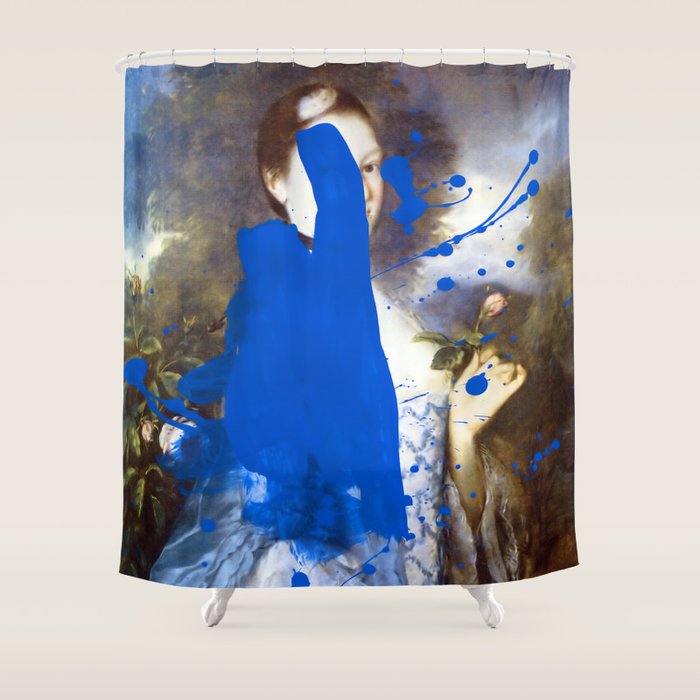 Blue Bomb Shower Curtain Gallery Image 1