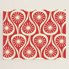 Mid Century Modern Atomic Drops Pattern in Retro Christmas Red and Cream Jigsaw Puzzle Gallery Image 1