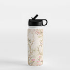 Chinoiserie Cherry Blossom Bird Garden Fresco Water Bottle Gallery Image 1