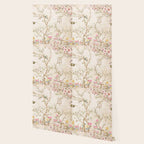 Chinoiserie Cherry Blossom Bird Garden Fresco Wallpaper Gallery Image 2