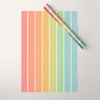 Gradient Arch V Mid Century Modern Rainbow Wrapping Paper Gallery Image 1