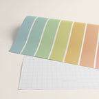 Gradient Arch V Mid Century Modern Rainbow Wrapping Paper Gallery Image 2