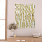 Gold Herringbone Wall Tapestry Gallery Image 2