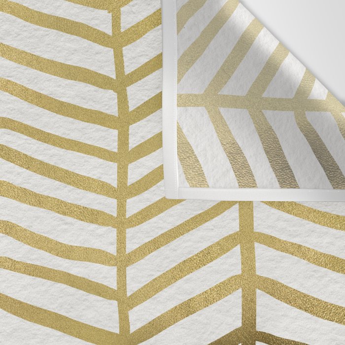 Gold Herringbone Wall Tapestry Gallery Image 3