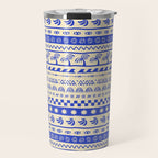 Vintage tropical summer nature art pattern Travel Mug Gallery Image 1
