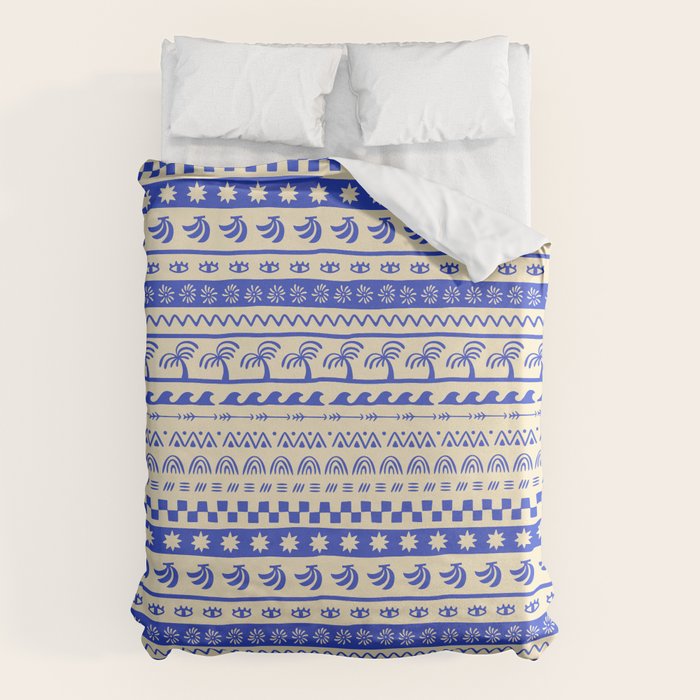 Vintage tropical summer nature art pattern Duvet Cover Gallery Image 6