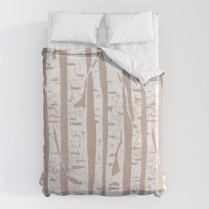 Woodcut Birches Duvet Cover Gallery Image 6