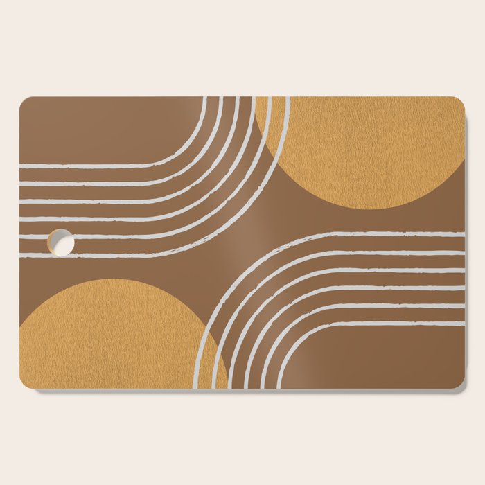 Sun Arch Double - Gold Brown Cutting Board Gallery Image 1