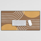 Sun Arch Double - Gold Brown Desk Mat Gallery Image 1