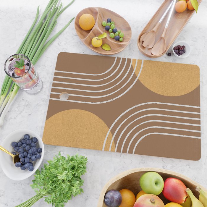 Sun Arch Double - Gold Brown Cutting Board Gallery Image 2