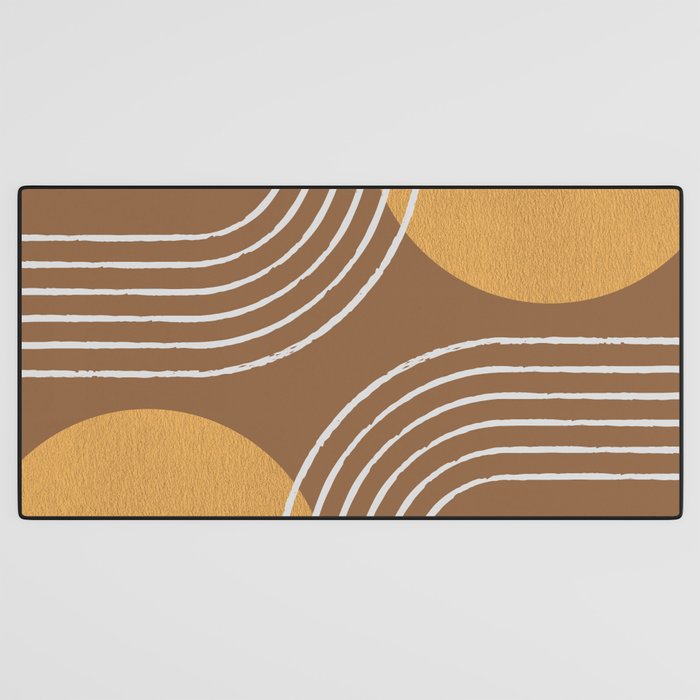 Sun Arch Double - Gold Brown Desk Mat Gallery Image 3