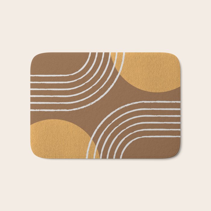 Sun Arch Double - Gold Brown Bath Mat Gallery Image 1