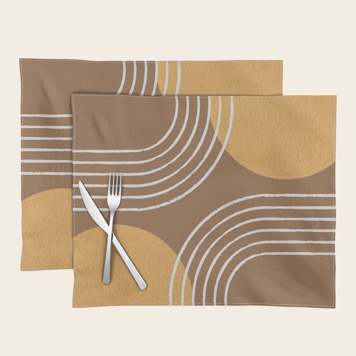 Sun Arch Double - Gold Brown Placemat Gallery Image 1