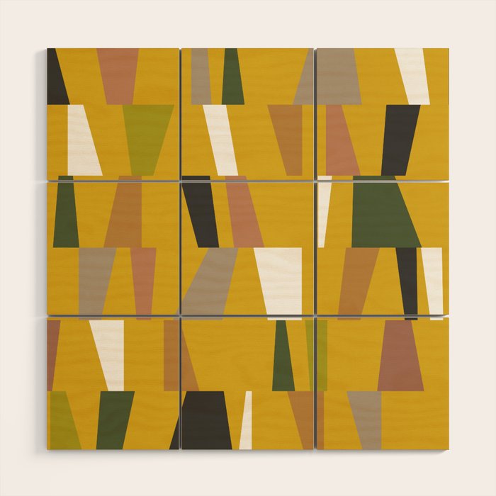 Modern Geometric 46 Wood Wall Art Gallery Image 1