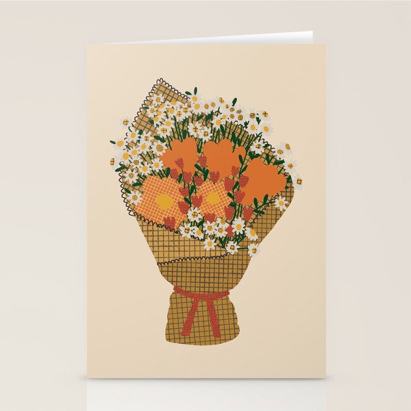 Wildflower Bouquet Stationery Card Gallery Image 2