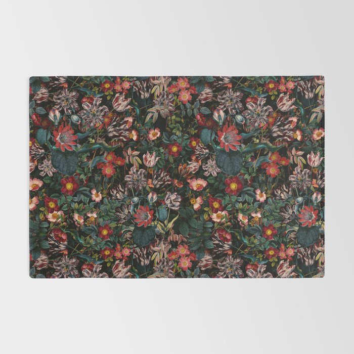 Dark Garden Flowers Rug Gallery Image 2