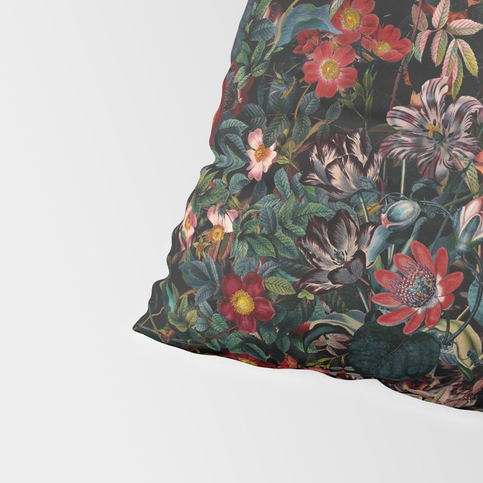 Dark Garden Flowers Pillow Sham Gallery Image 4
