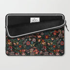 Dark Garden Flowers Laptop Sleeve Gallery Image 2