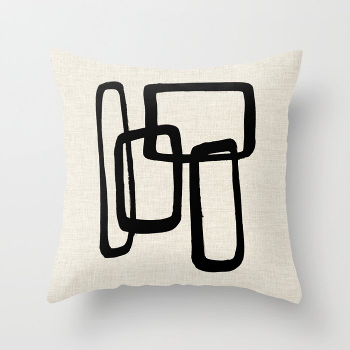 Mod Ink Throw Pillow Gallery Image 6