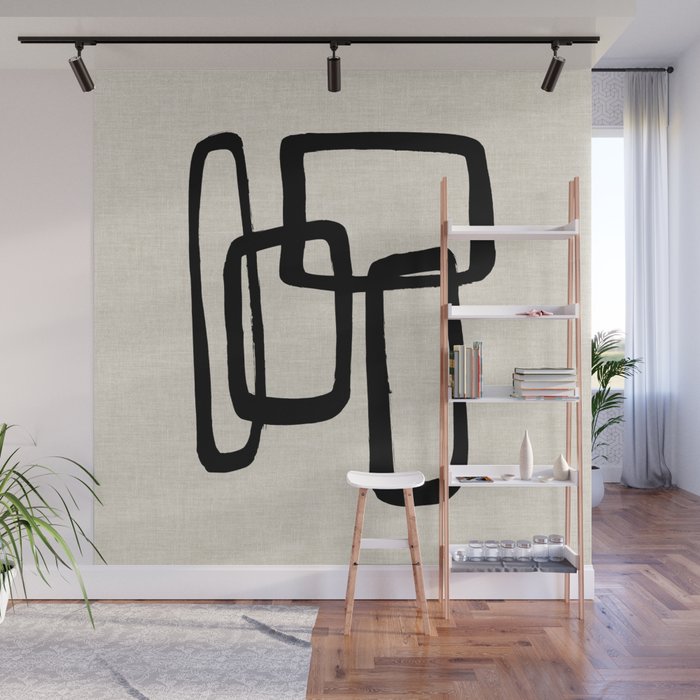 Mod Ink Wall Mural Gallery Image 1