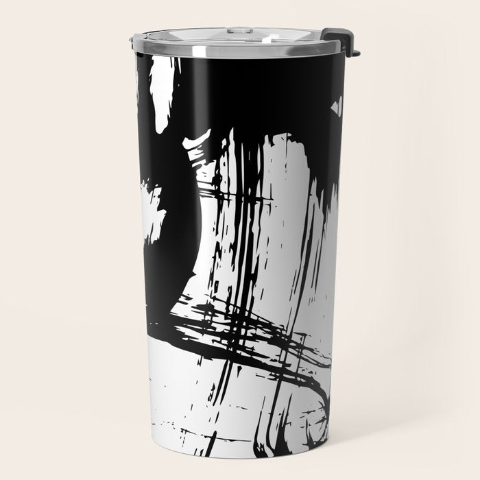 Brushstrokes No.12A by Kathy Morton Stanion Travel Mug Gallery Image 2