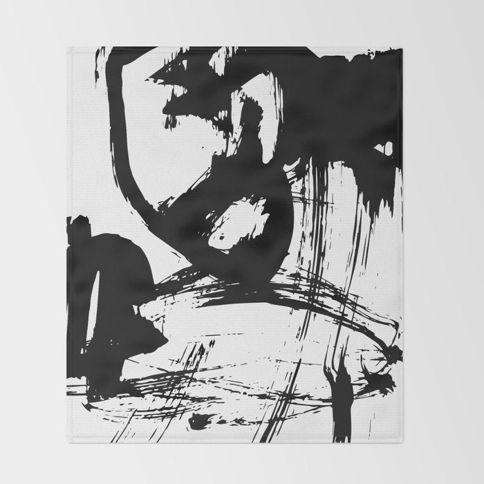 Brushstrokes No.12A by Kathy Morton Stanion Throw Blanket Gallery Image 2
