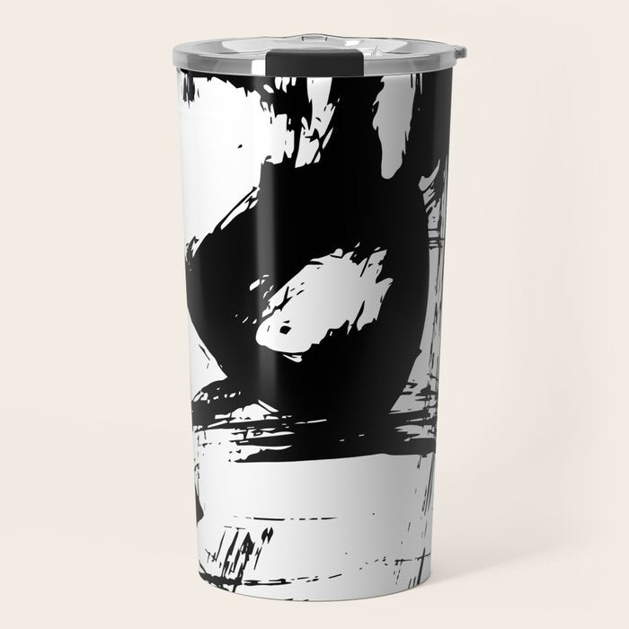 Brushstrokes No.12A by Kathy Morton Stanion Travel Mug Gallery Image 1