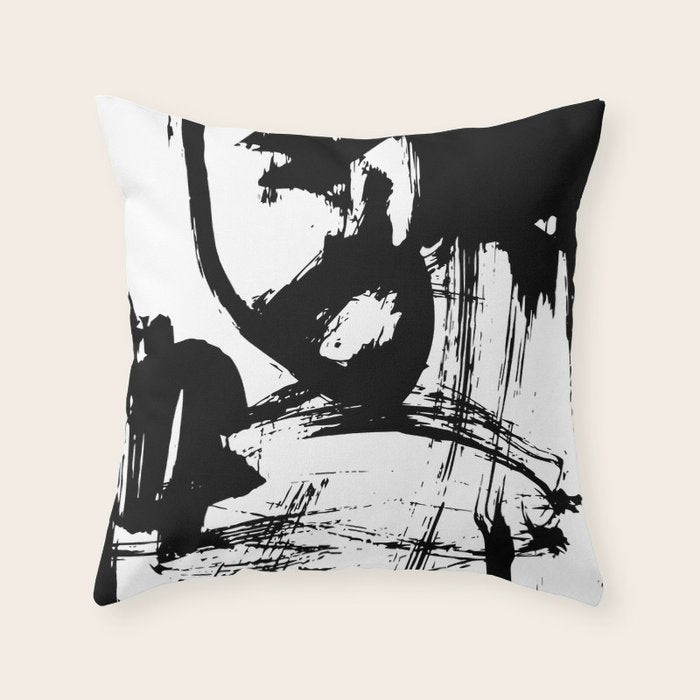 Brushstrokes No.12A by Kathy Morton Stanion Throw Pillow Gallery Image 6