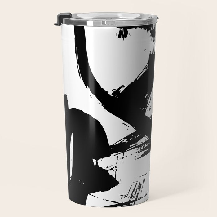 Brushstrokes No.12A by Kathy Morton Stanion Travel Mug Gallery Image 3