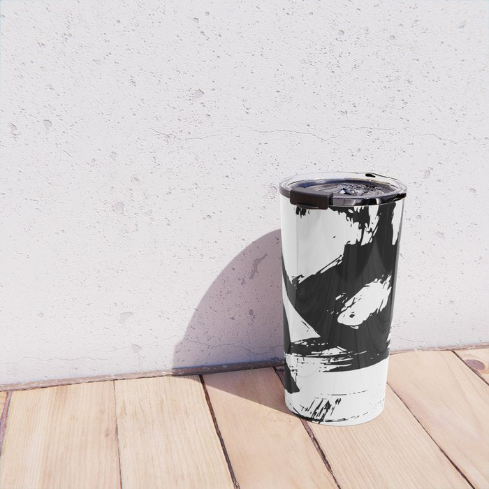 Brushstrokes No.12A by Kathy Morton Stanion Travel Mug Gallery Image 4