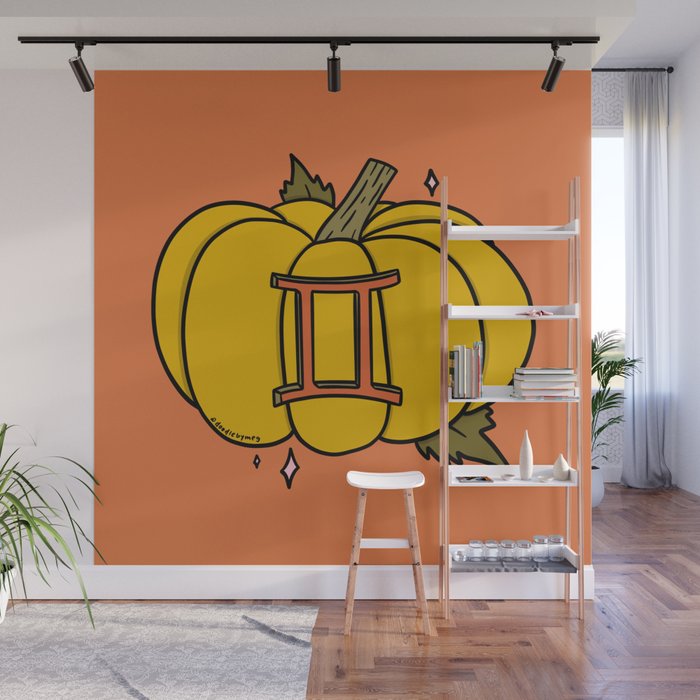 Gemini Pumpkin Wall Mural Gallery Image 1