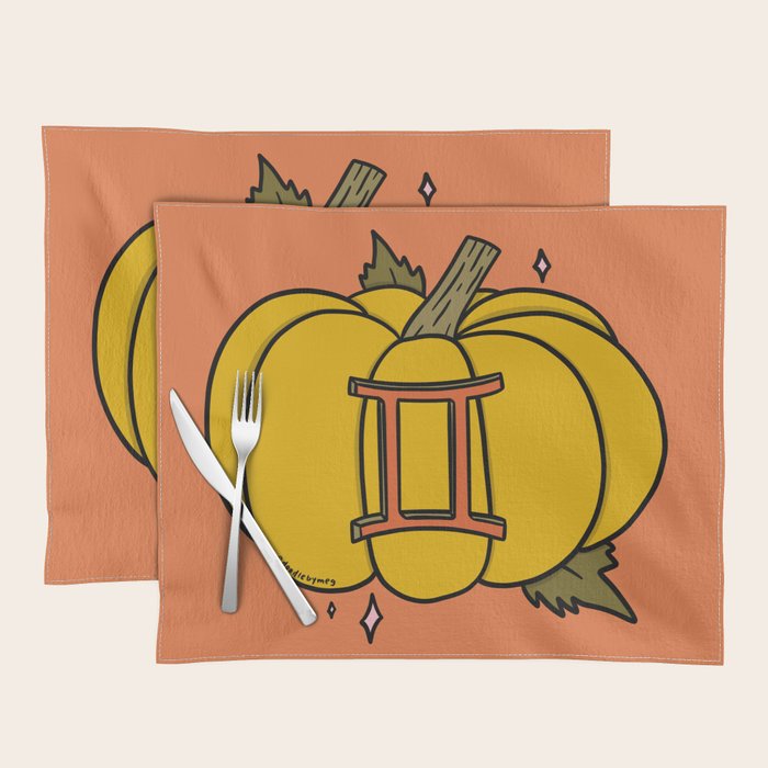 Gemini Pumpkin Placemat Gallery Image 1