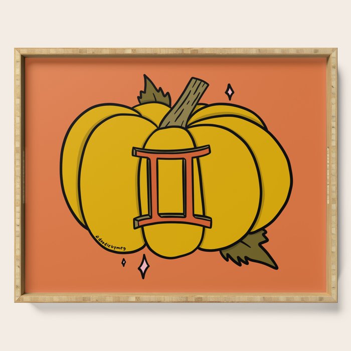 Gemini Pumpkin Serving Tray Gallery Image 1