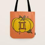 Gemini Pumpkin Tote Bag Gallery Image 1