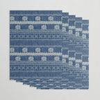 Geometric Stripe Blue Wrapping Paper Gallery Image 3