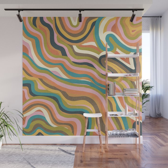 Rainbow Marble Wall Mural Gallery Image 1