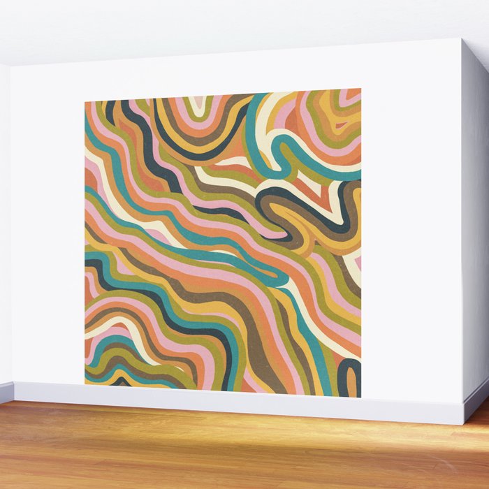 Rainbow Marble Wall Mural Gallery Image 2