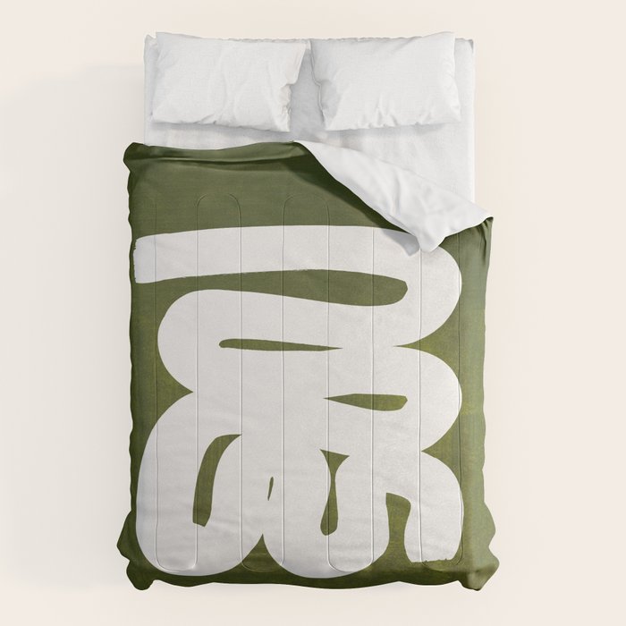 Olive Green Wiggle Run Comforter Gallery Image 6