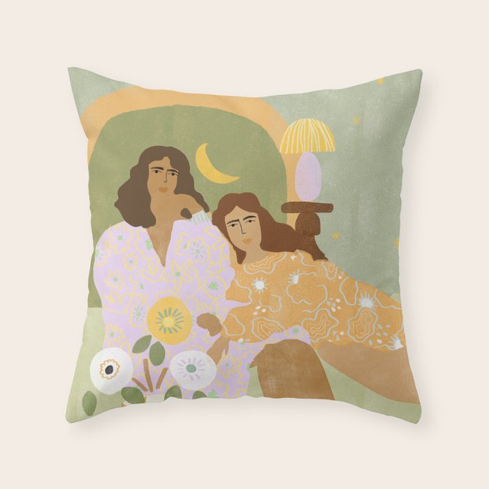 Violet Lamp Throw Pillow Gallery Image 6