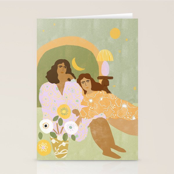Violet Lamp Stationery Card Gallery Image 2