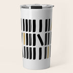 Black and Gold Abstract Travel Mug Gallery Image 1