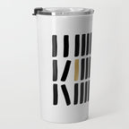 Black and Gold Abstract Travel Mug Gallery Image 3