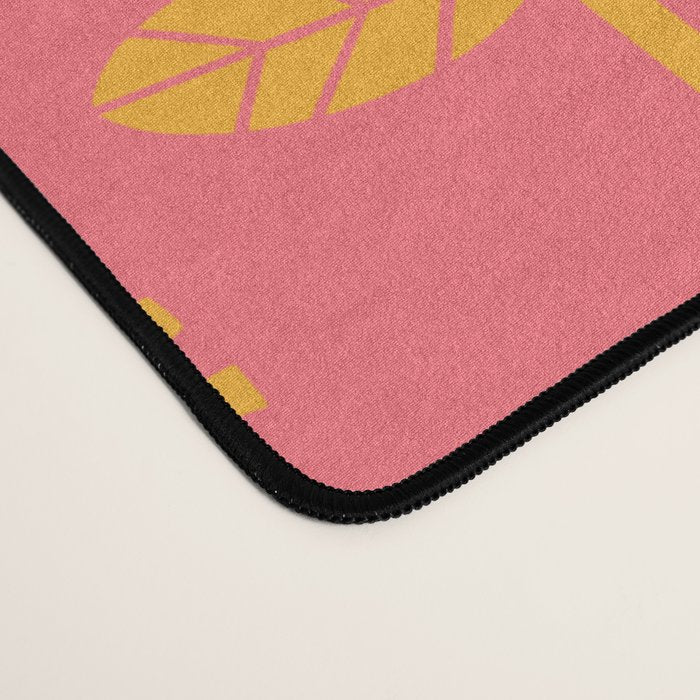 Yellow Fan Florals Desk Mat Gallery Image 4