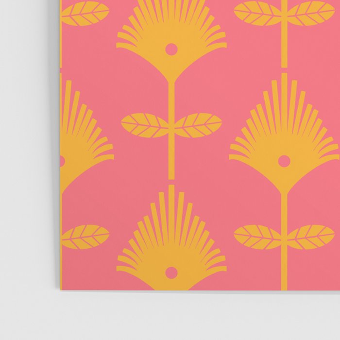 Yellow Fan Florals Poster Gallery Image 3