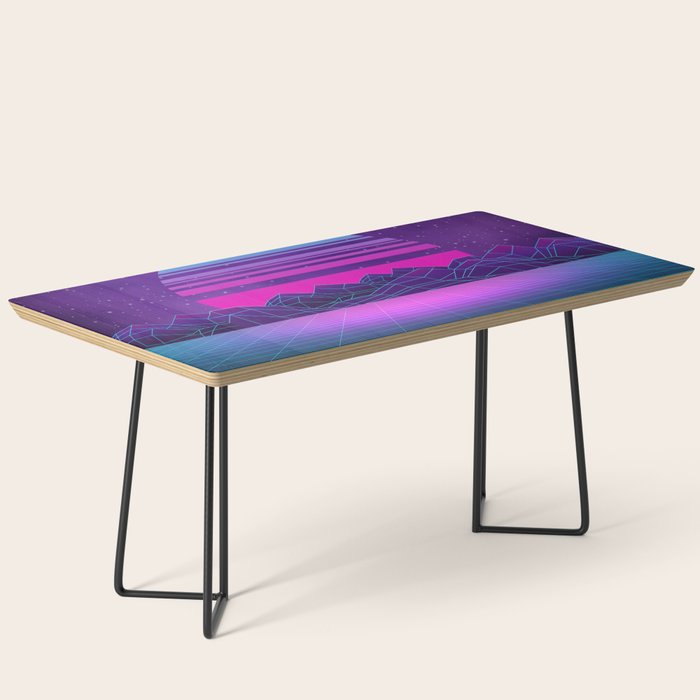 Future Sunset Vaporwave Aesthetic Coffee Table Gallery Image 1